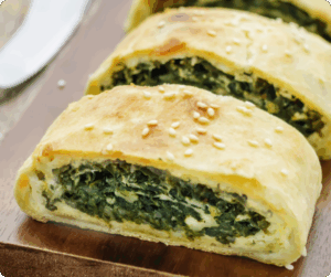 Spinat-Champignon-Strudel