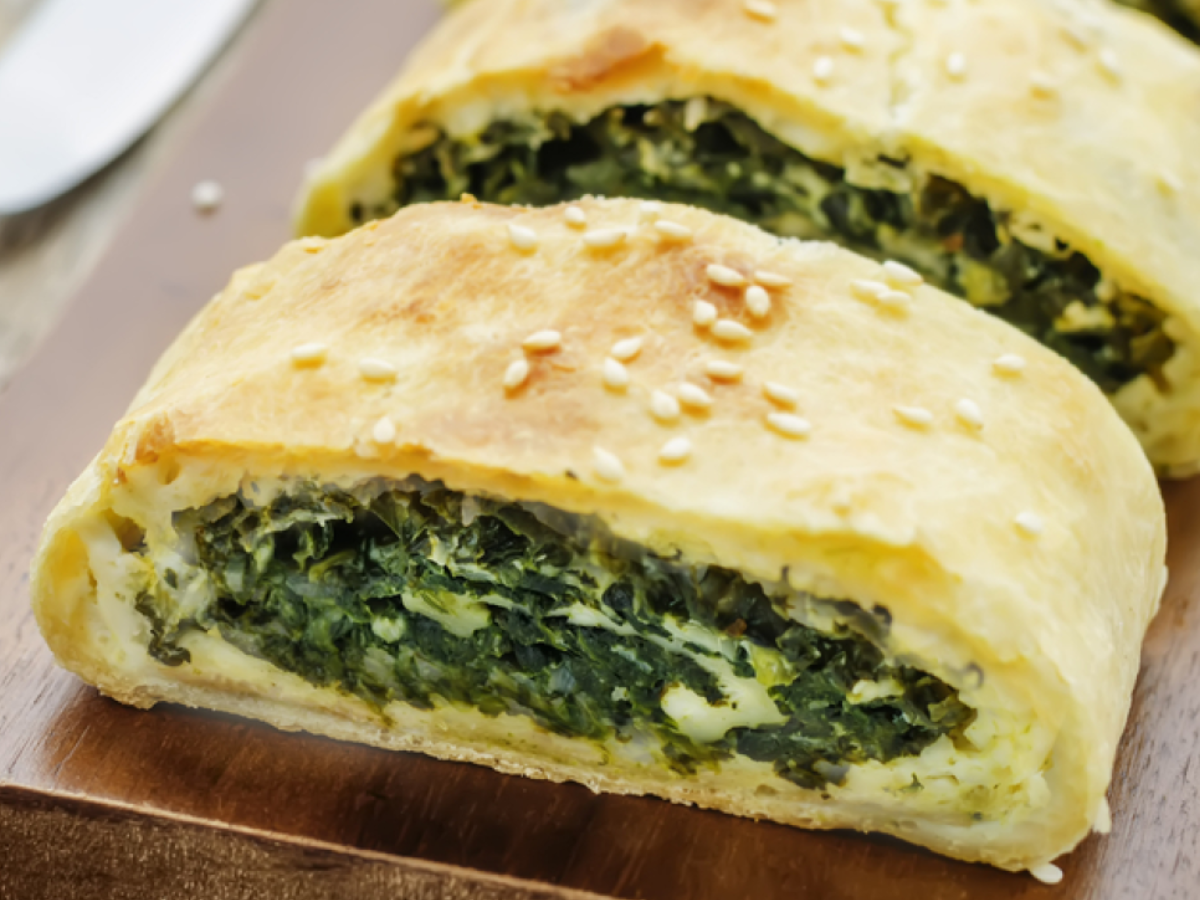 Spinat-Champignon-Strudel