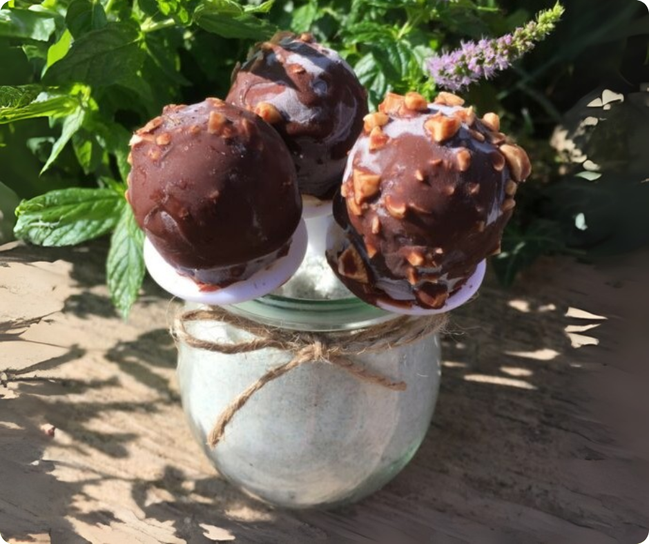 Bananen_Vanille_Kokos-Eis mit Kakaoglasur