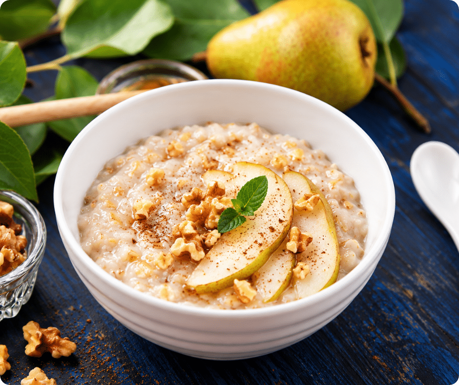 Porridge mit Birne