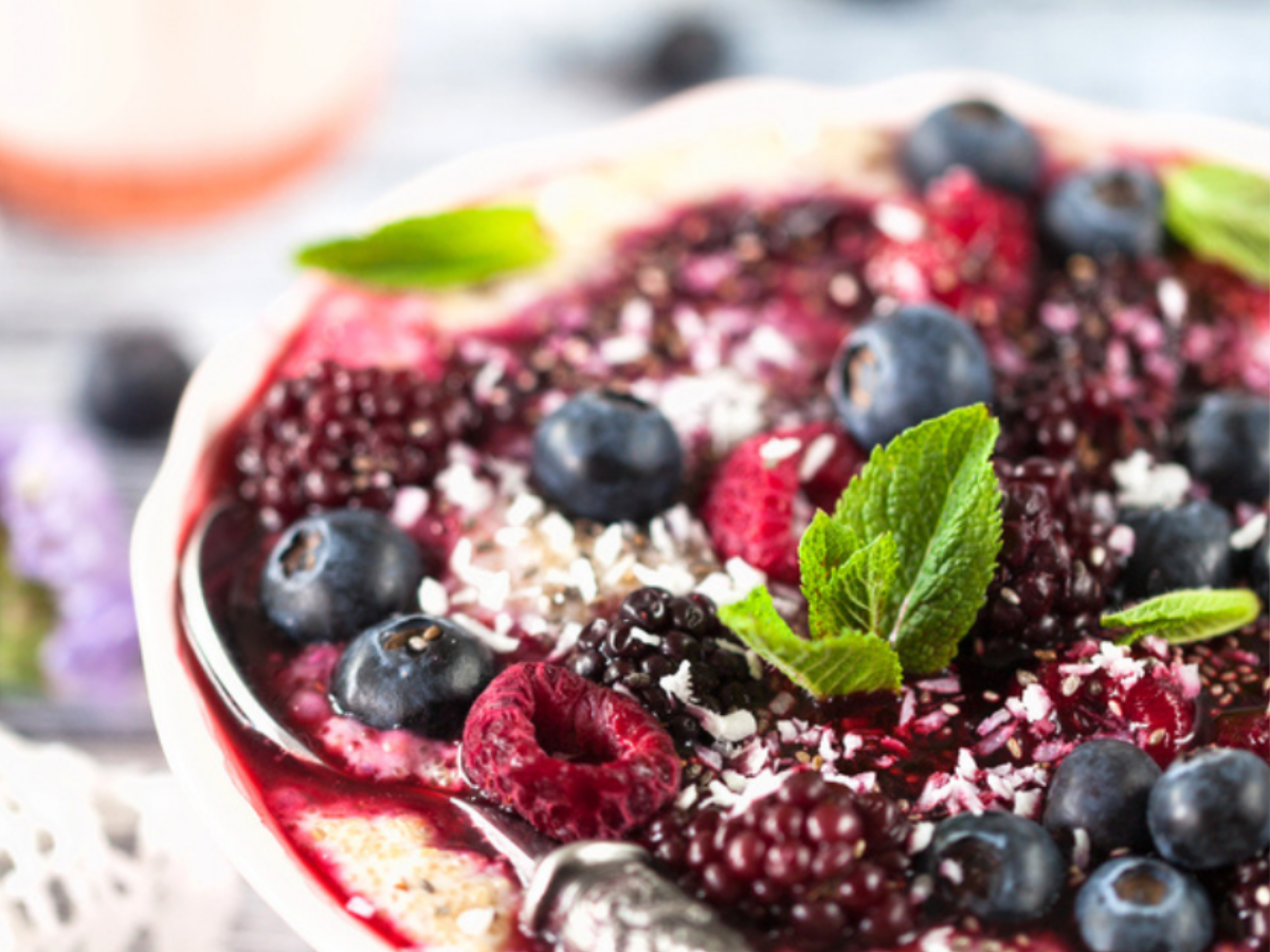 Porridge mit Beeren