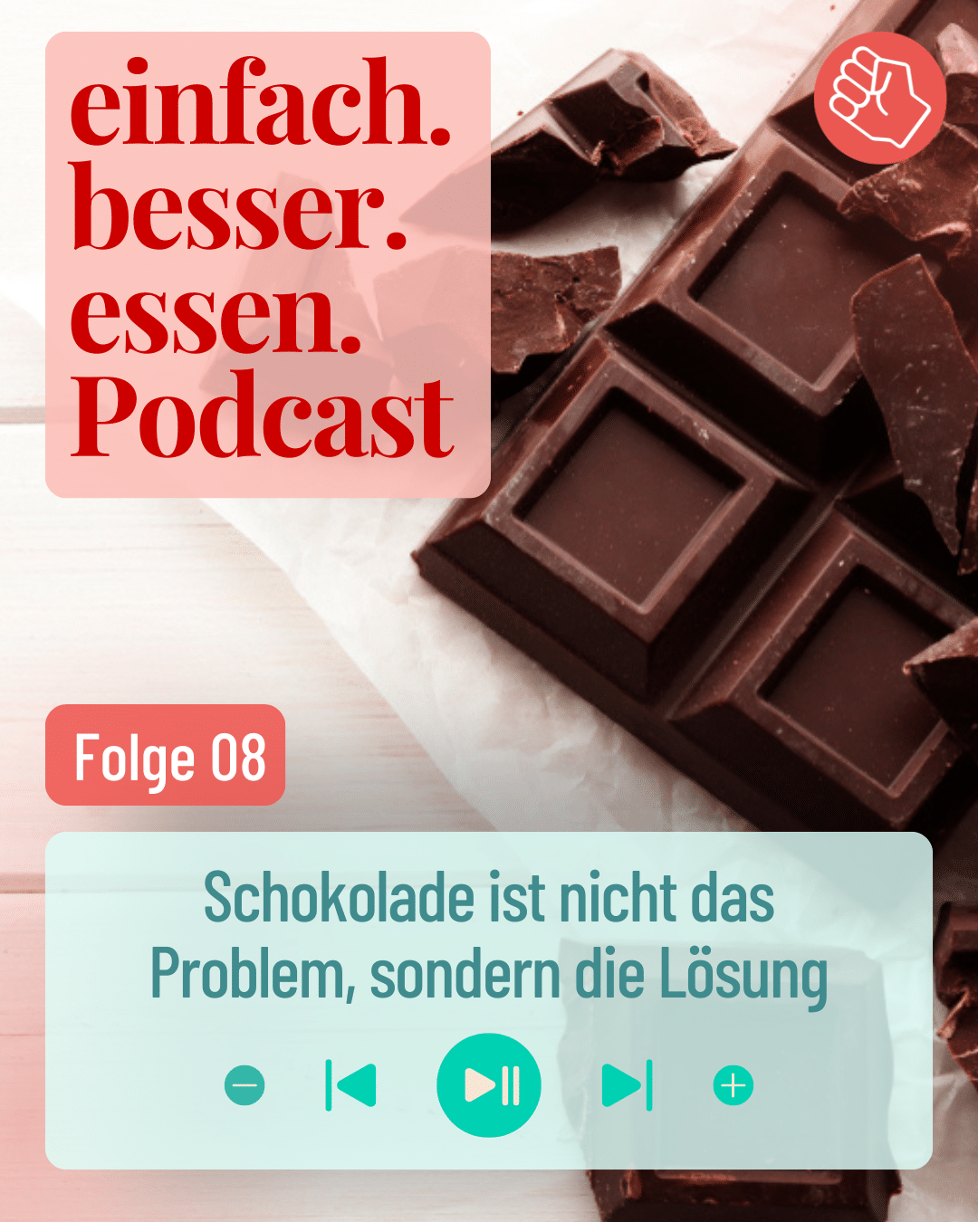 Bild von dunkler Schokolade, die auf einem Tisch liegt