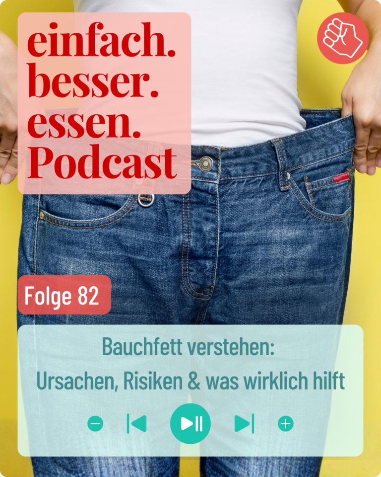 Titelbild vom Oberkörper einer Frau, die eine Jeans trägt, die ihr viel zu groß ist.